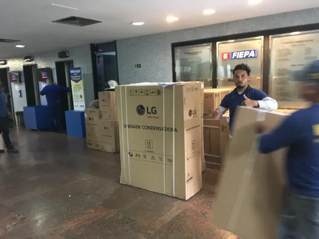 Climatização VRF no SENAI, foto da obra