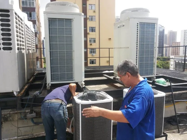Climatização VRF no SENAI, foto da obra