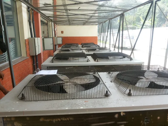 Climatização VRF no SENAI, foto da obra