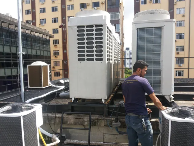 Climatização VRF no SENAI, foto da obra