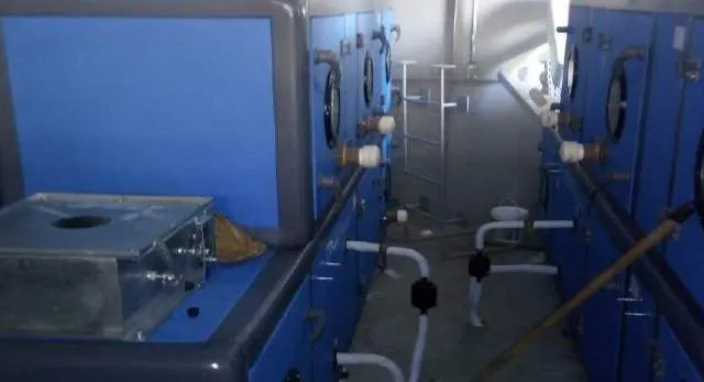 Climatização do centro cirúrgico do HUJBB, foto da obra