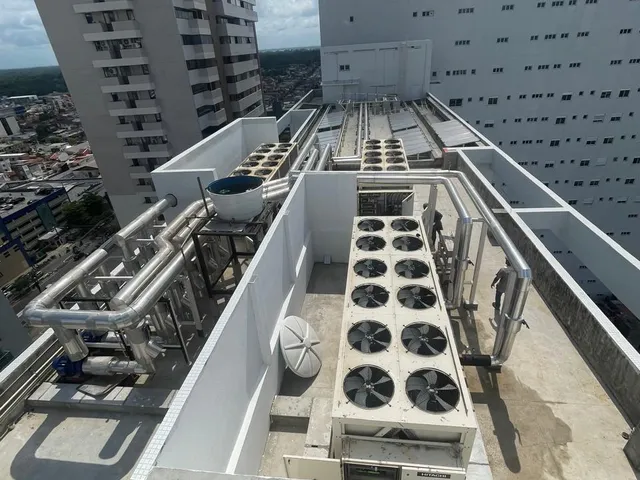 Climatização do Hospital e Faculdade Porto Dias, foto da obra