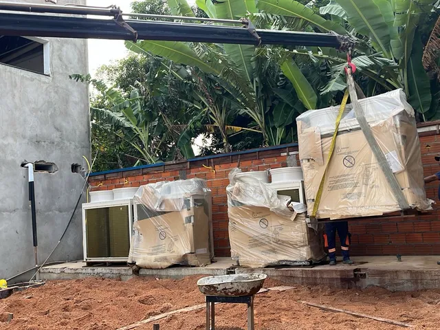 Climatização VRF na Sicredi Agência Santana/AP, foto da obra