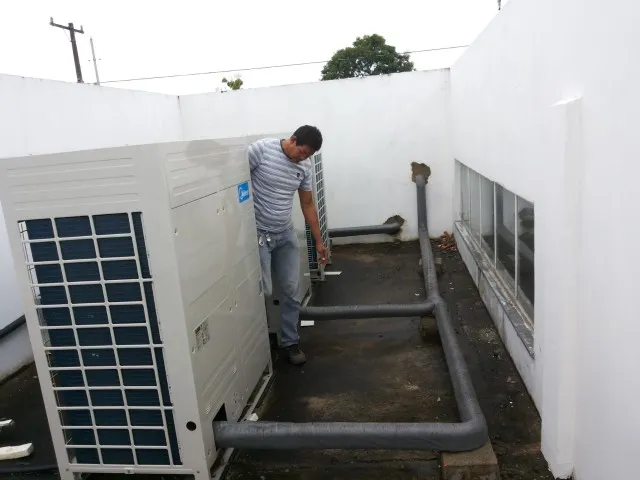 Climatização VRF no Restaurante Universitário da UFRA, foto da obra
